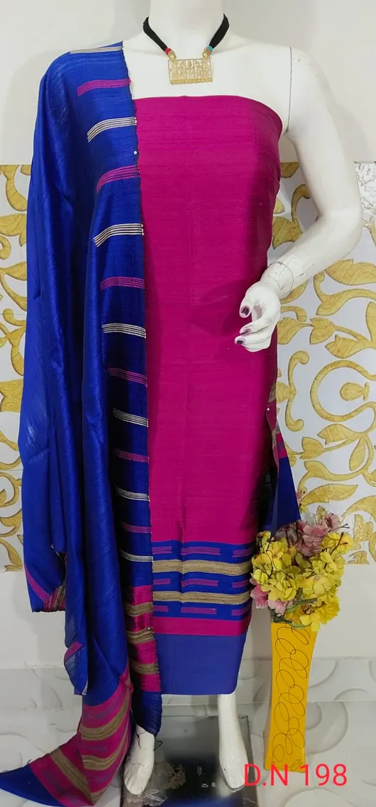 Elegant Tussar Dupion Salwar Suit